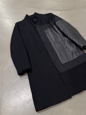 1990s Dirk Bikkembergs hybrid wool coat