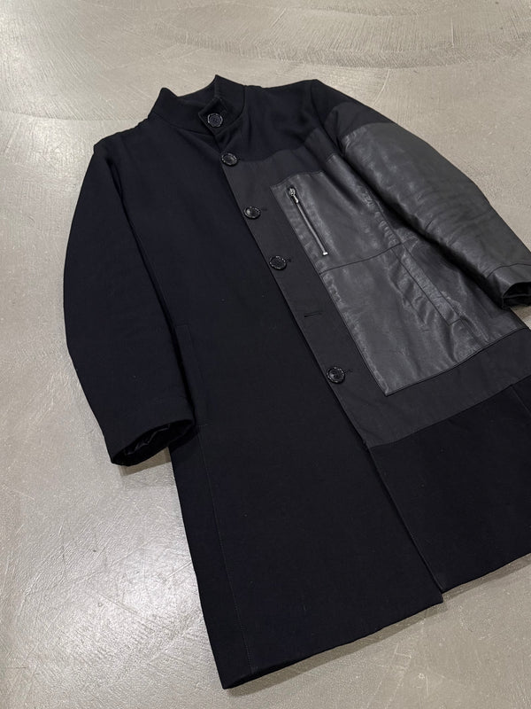 1990s Dirk Bikkembergs hybrid wool coat