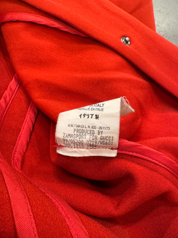 S/S1999 Gucci by Tom Ford red paneled jacket