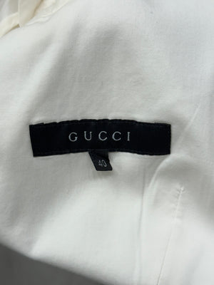 2004 Gucci white fitted blazer