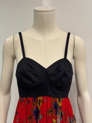 1990s Jean Paul Gaultier corseted floral dress