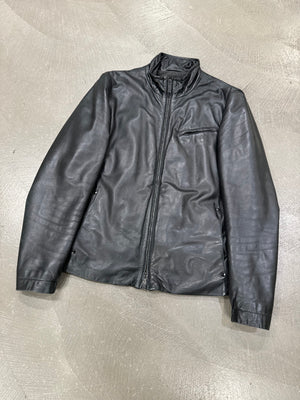 2000s Armani lamb leather jacket