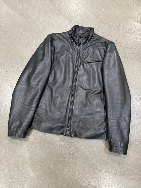 2000s Armani lamb leather jacket