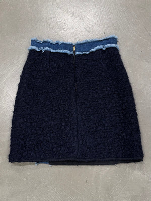 2000s Dolce & Gabbana wool midi skirt
