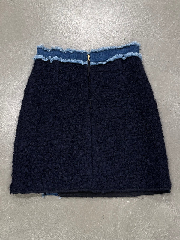 2000s Dolce & Gabbana wool midi skirt
