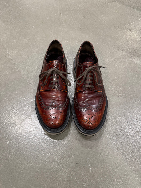 2000s Prada airbag derby leather shoes