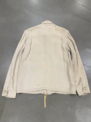 2000s Dolce & Gabbana multi-pocket linen utility jacket