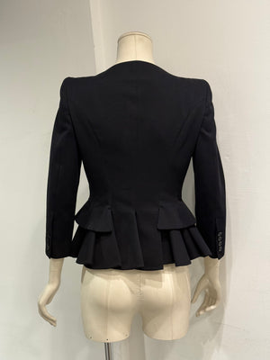 2012 Alexander McQueen sculptural wool blazer