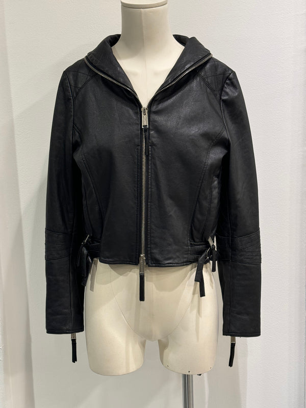 A/W 2007 Dsquared2 full zipper leather jacket