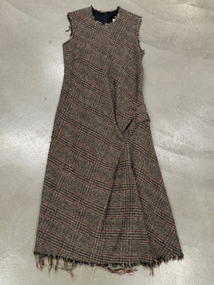 A/W2003 Junya Watanabe Comme des Garçons tweed runway asymmetrical dress