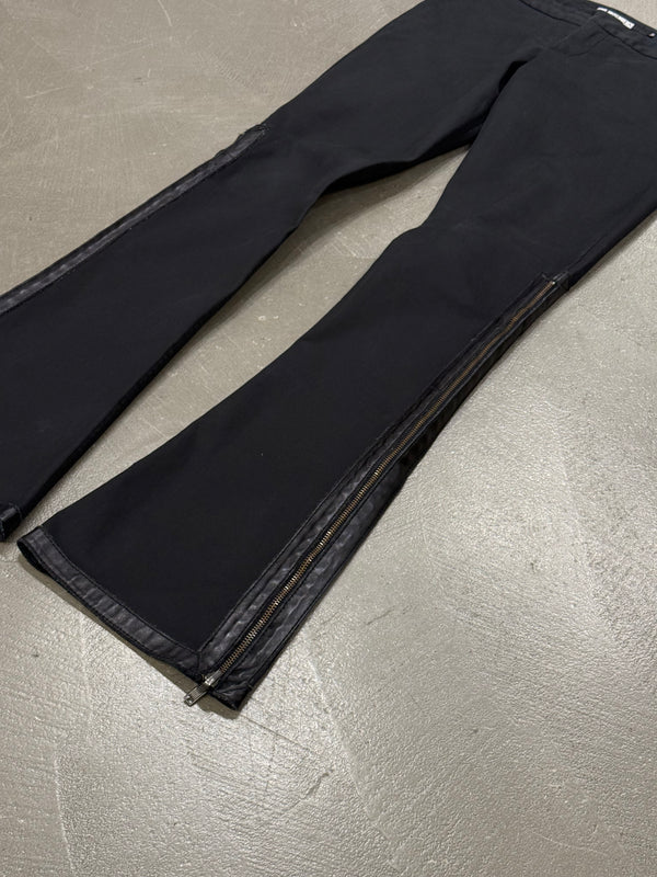2000s Dirk Bikkembergs full zip flared pants