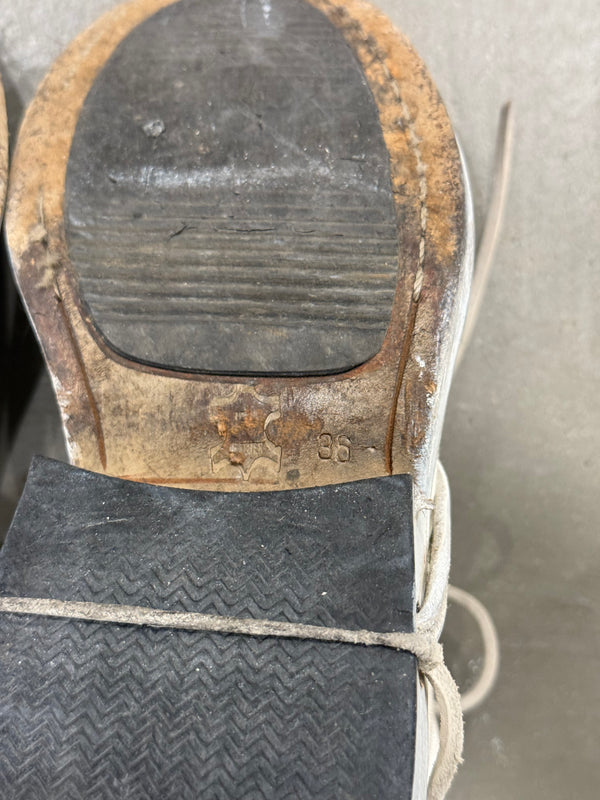 1990s Dirk Bikkembergs distressed leather lace-through boots