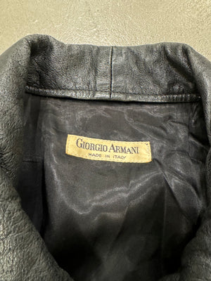 A/W1982 Giorgio Armani leather cargo bomber jacket