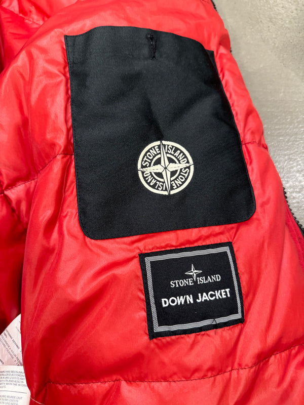 2007 Stone Island mesh badge down jacket