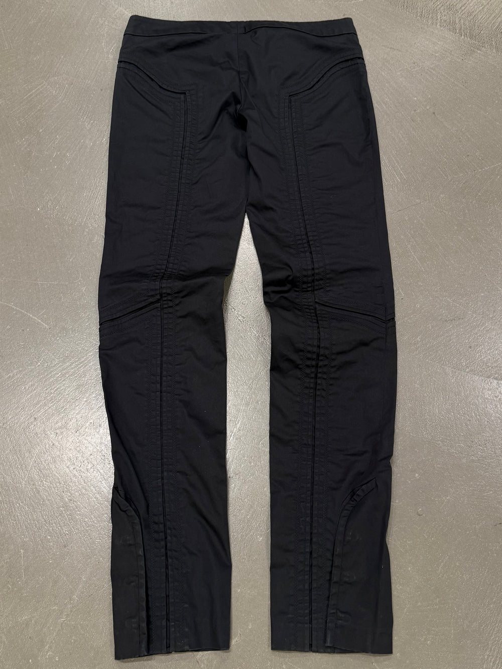 2004 Gucci by Tom Ford panel stitched flared pants