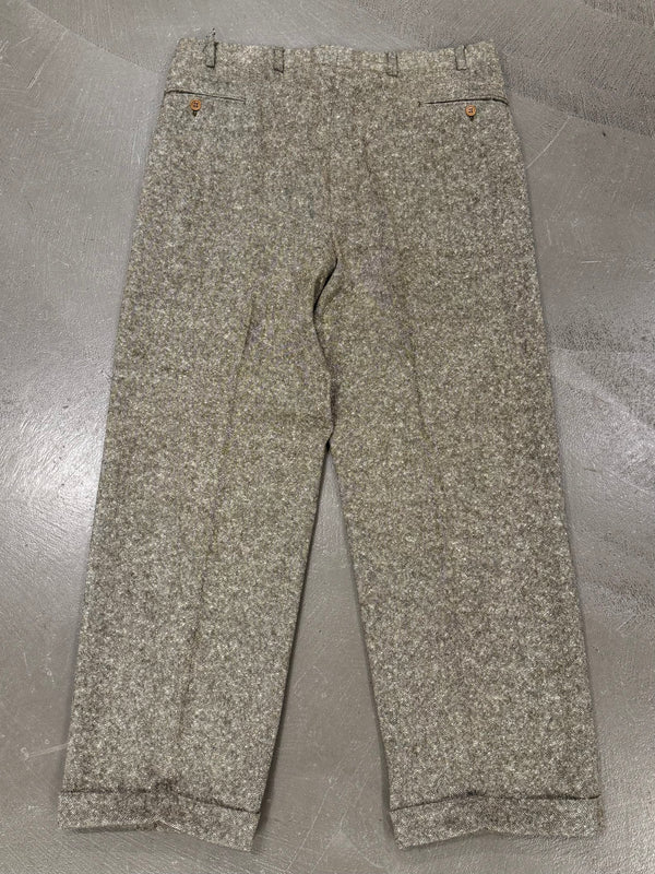 1990s Hermes wool tweed suit set