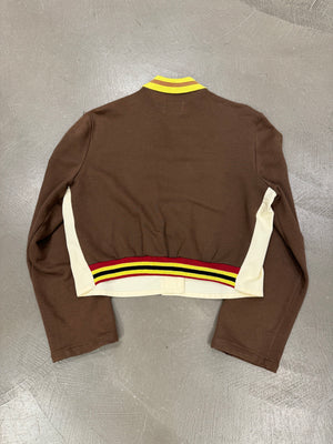 1990s Jean Paul Gaultier Junior cropped hybrid college jacket