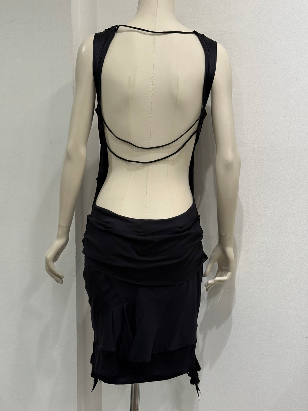 S/S2004 Gucci by Tom Ford bondage corseted dress