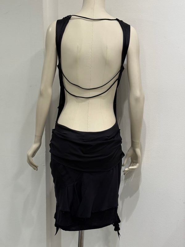 S/S2004 Gucci by Tom Ford bondage corseted dress