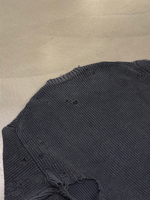 Maison Mihara Yasuhiro distressed knit sweater