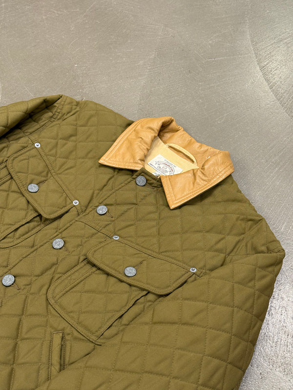 1990s Armani quilted cropped bomber jacket