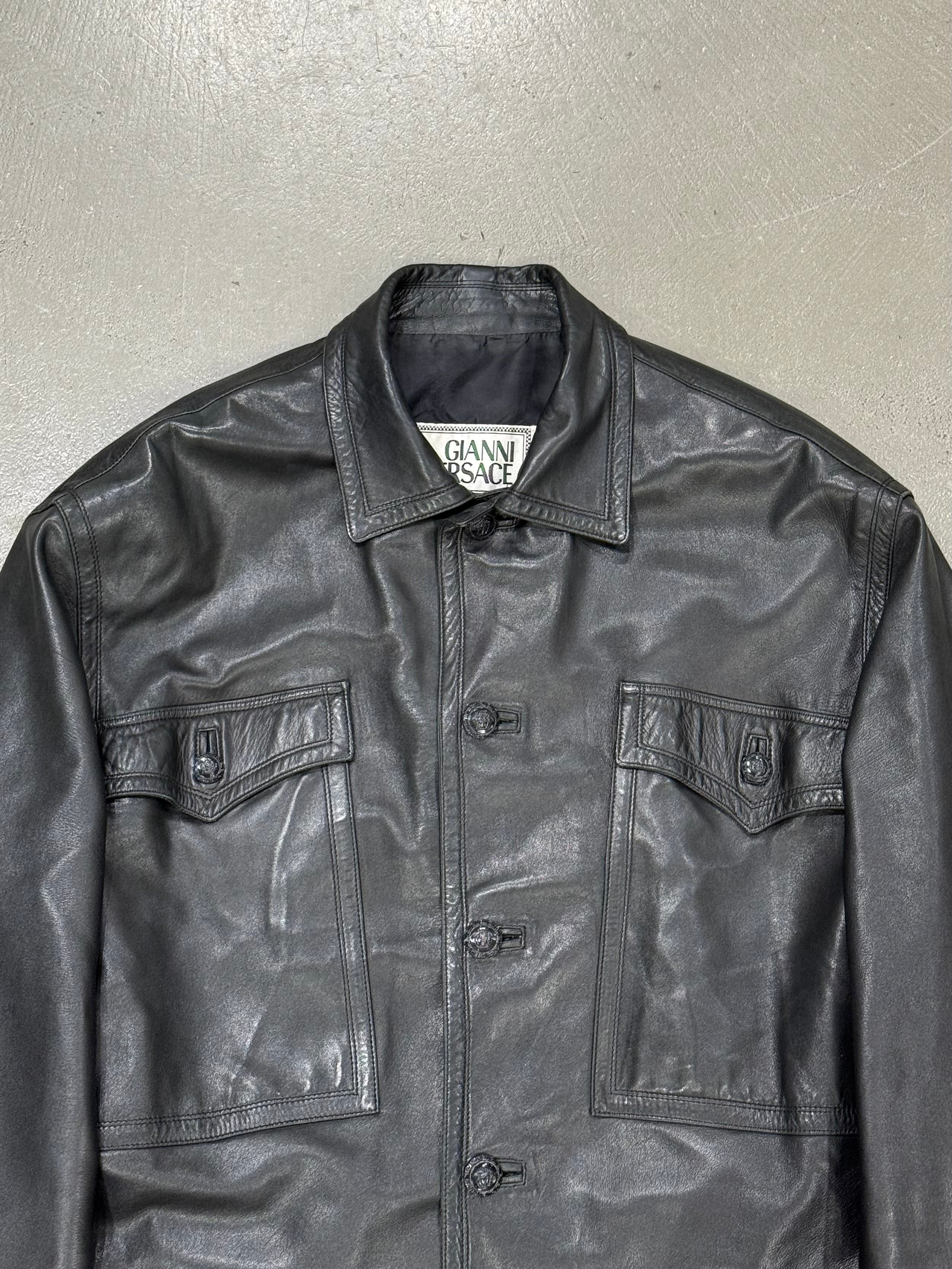 gianni versace archive leather jacket | ヤマダウェブコム
