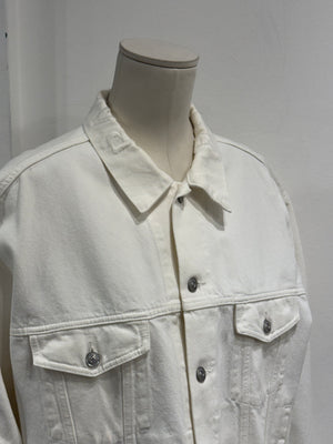 2018 Balenciaga deconstructed oversized denim jacket