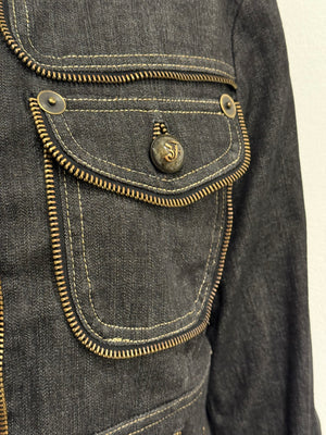 2000s Gianfranco Ferré multi zipper jacket