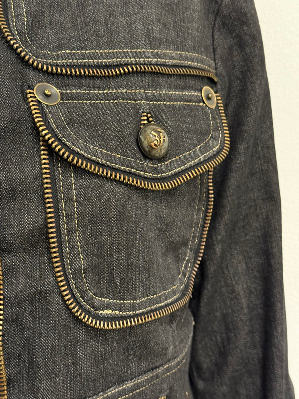 2000s Gianfranco Ferré multi zipper jacket