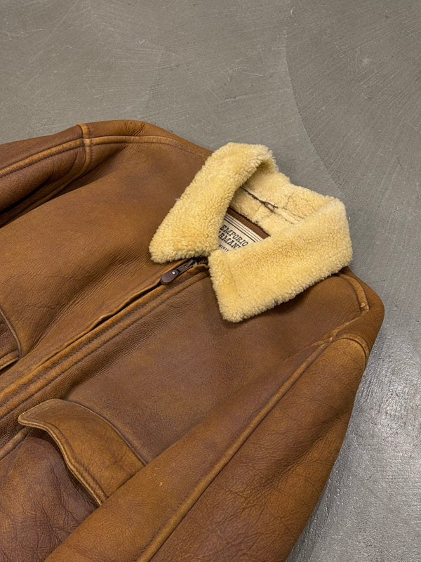 1990s Emporio Armani shearling flight jacket