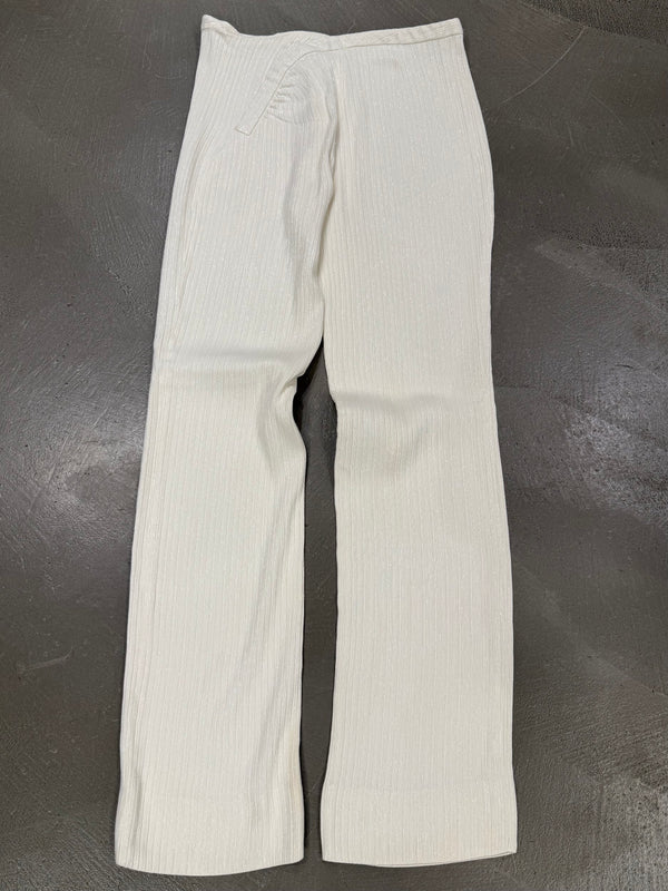 1990s Gianni Versace coated viscose pants