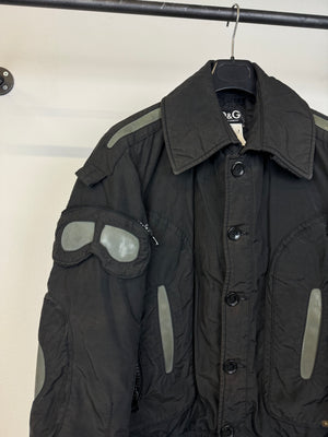 AW2003 Dolce & Gabbana military parachute Goggle window bomber jacket