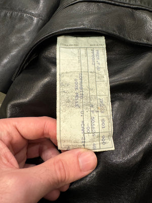 1990s Fendi Matrix long leather coat