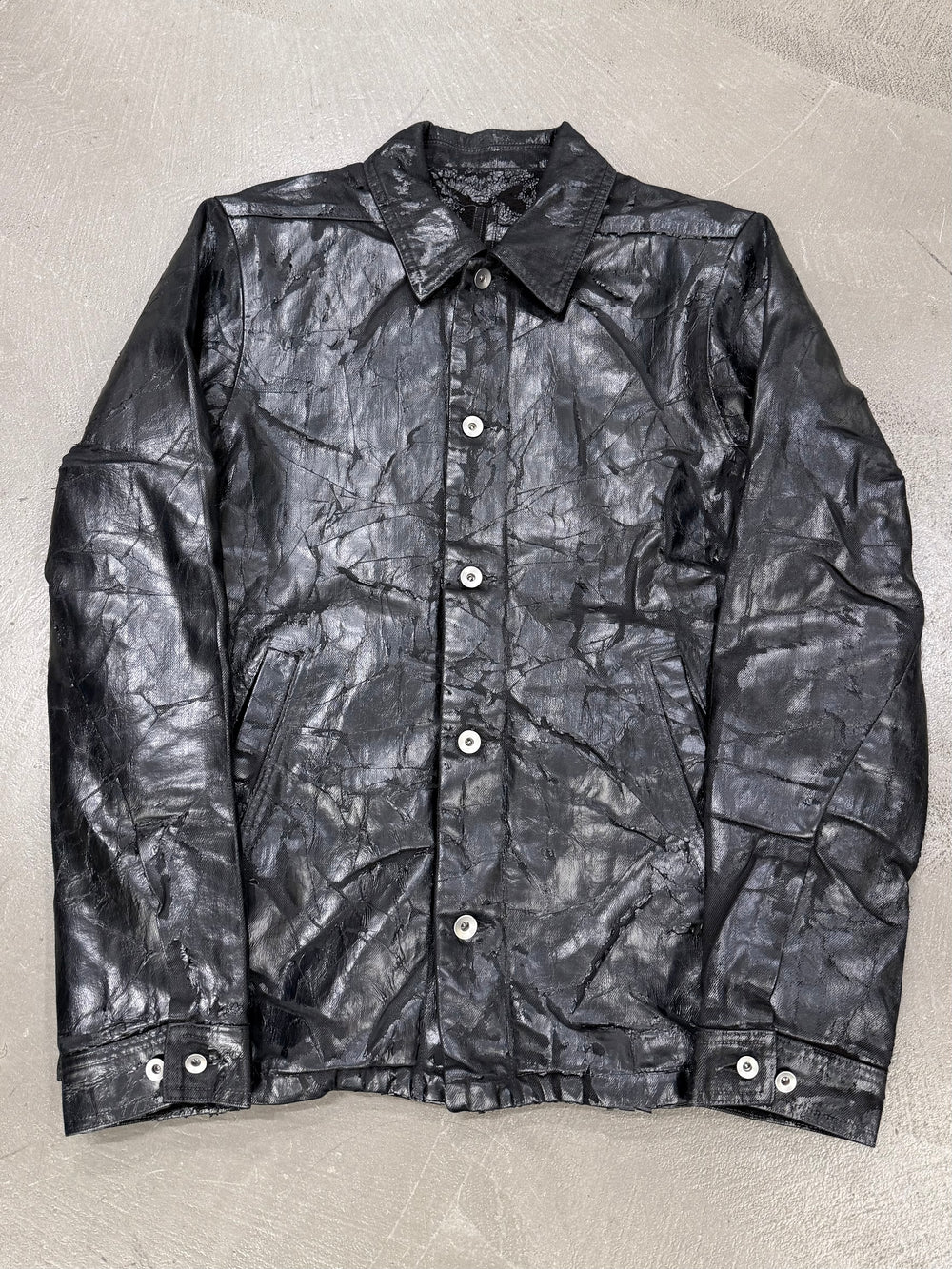 2024 Rick Owens "Jumbo Worker" megacrust denim jacket