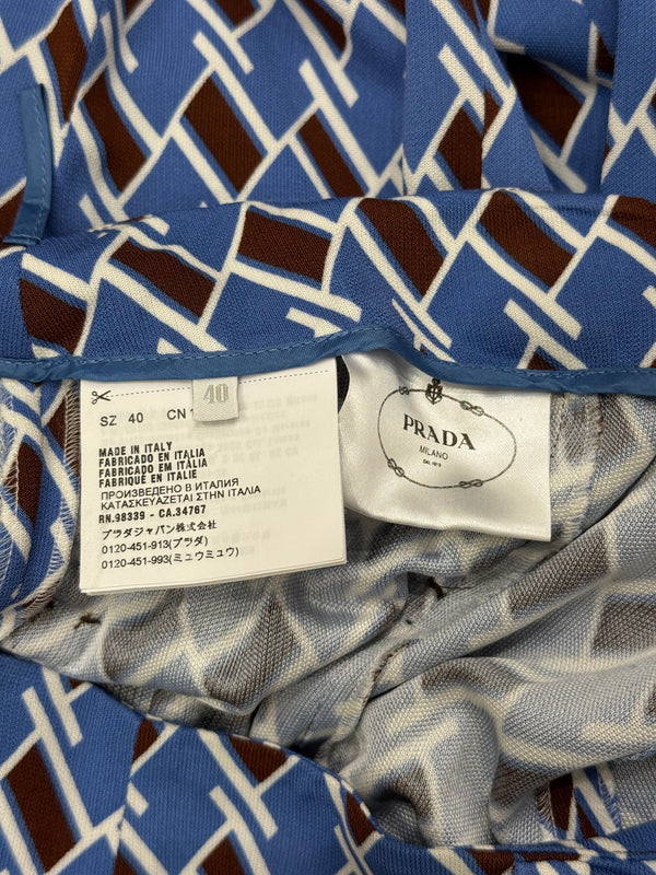2019 Prada Psychedelic Argyle print set