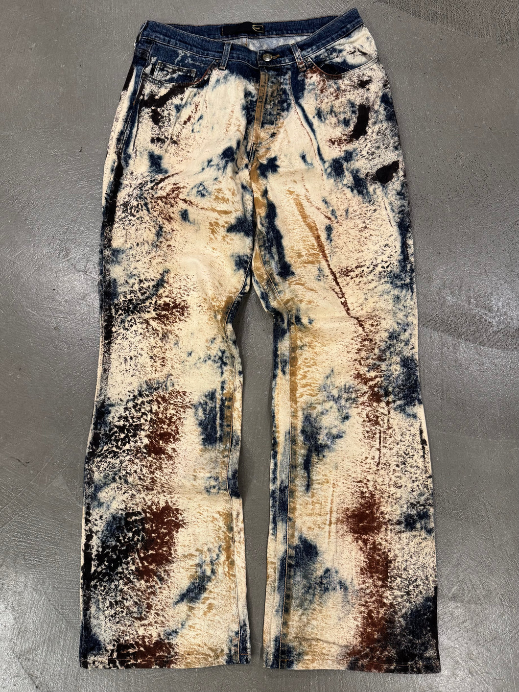 A/W2001 Roberto Cavalli rust camo pants