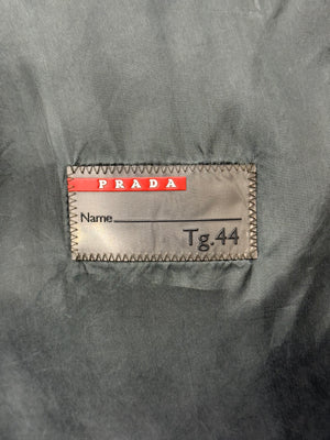 Prada oversized collar light jacket
