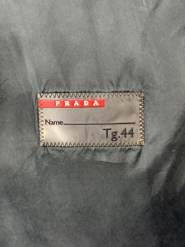 Prada oversized collar light jacket
