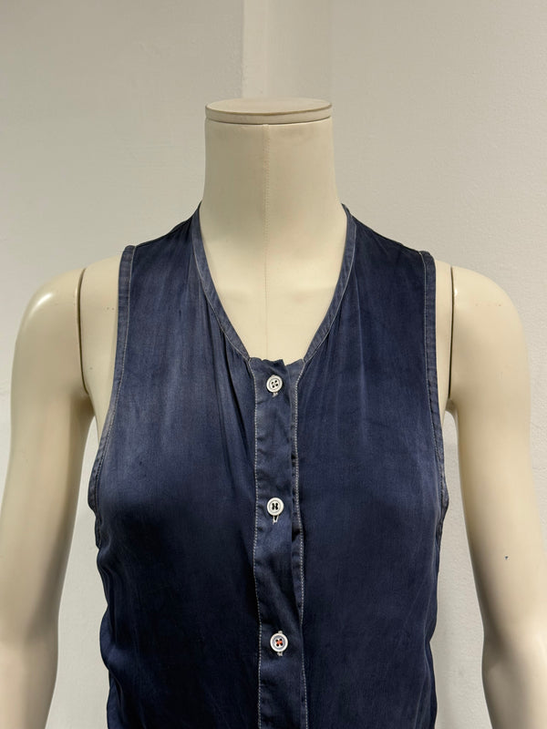 S/S2005 Ann Demeulemeester buttons-up sleeveless shirt
