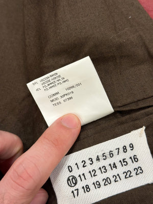 A/W2000 Maison Margiela 5-zip red biker lather jacket