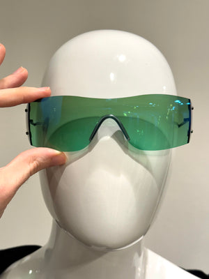 1990s Versace shield sunglasses