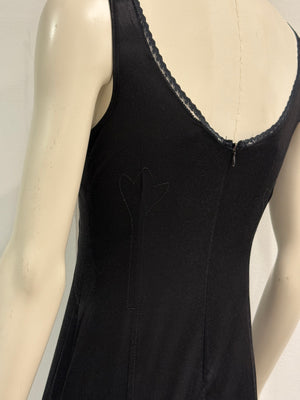 2000s Dolce & Gabbana V-neck midi dress