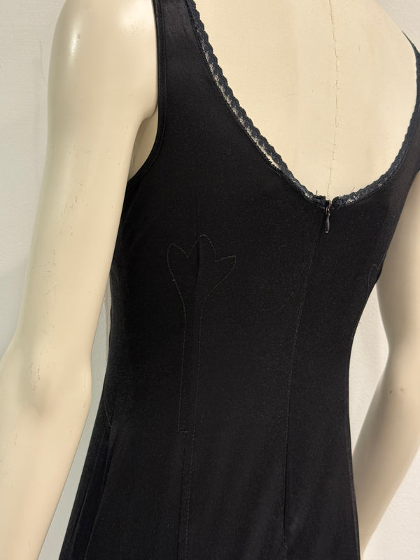 2000s Dolce & Gabbana V-neck midi dress