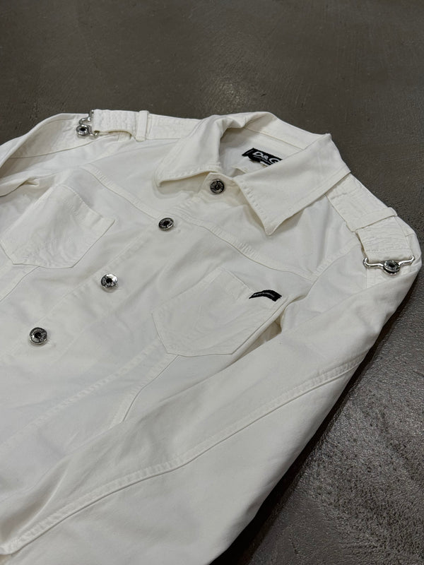 2000s Dolce & Gabbana shoulder straps cotton jacket