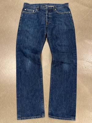 2000s Dior by Hedi Slimane classic raw denim jeans