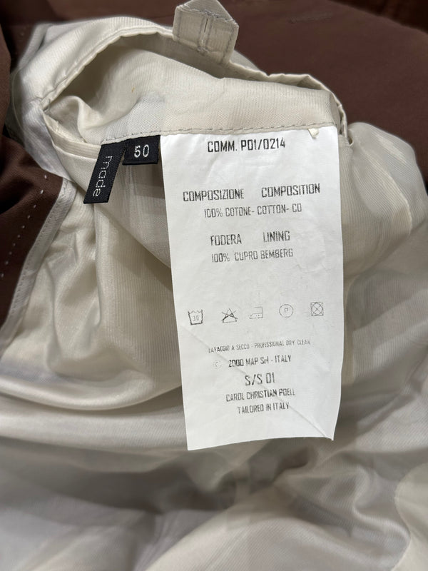 S/S2001 Carol Christian Poell overlock artisanal blazer