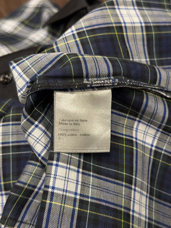 F/W2005 Dior by Hedi Slimane “fireworks” runway plaid shirt