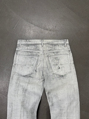 S/S2006 Dior by Hedi Slimane painted denim pants