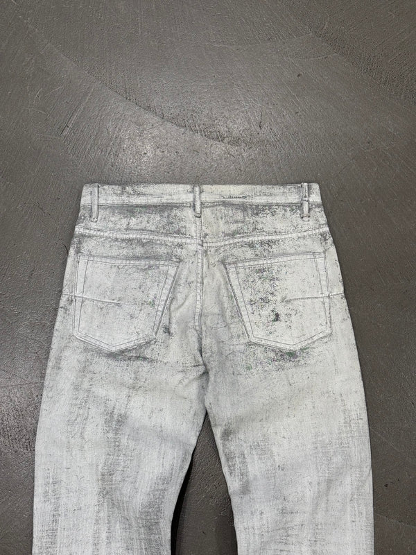 S/S2006 Dior by Hedi Slimane painted denim pants