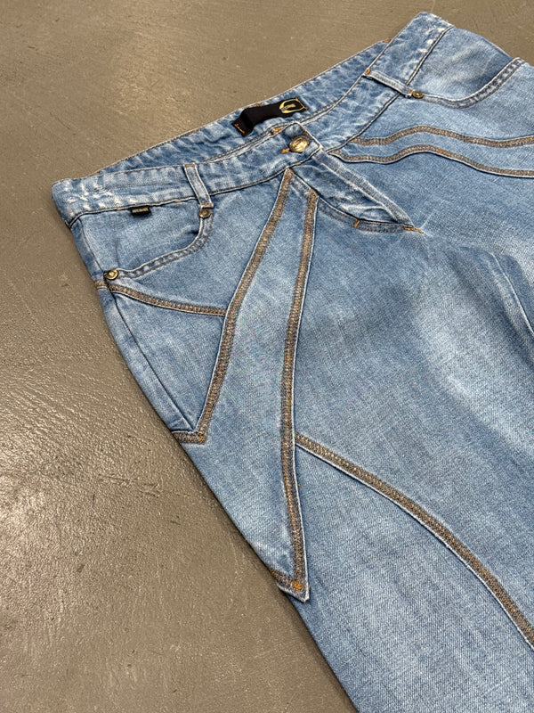 2000s Cavalli paneled jeans